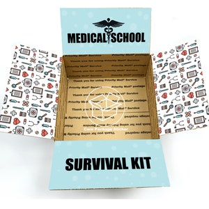 Medical school care package / med student gift box / medical student survival kit / future doctor gift box / care package flap stickers