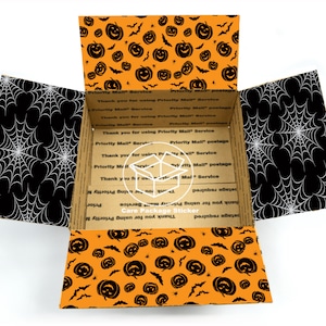 Halloween gift box care package stickers by carepackagesticker on etsy