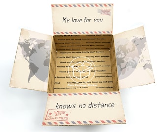 Deployment gift for him / long distance couple care package for boyfriend / overseas relationship / military husband survival sticker kit
