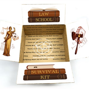 Law school care package sticker labels / law student survival kit / college care package / professor teacher gift box / bar exam finals image 1