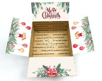 Christmas care package stickers for long distance relationships / client gift box labels