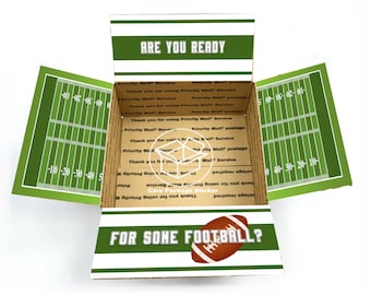 Football Gift Box Care Package Stickers: Surprise football game Coach Gift Box
