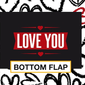 Anniversary gift box stickers / long distance relationship care package for boyfriend / shipping box flaps / i love you deployment for him image 3