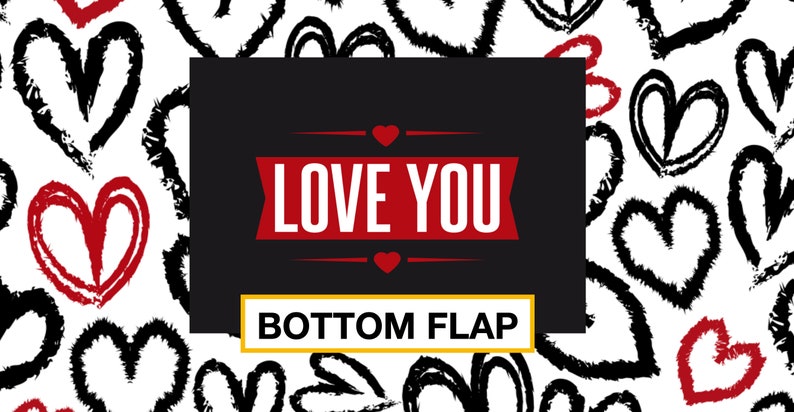Anniversary gift box stickers / long distance relationship care package for boyfriend / shipping box flaps / i love you deployment for him image 3