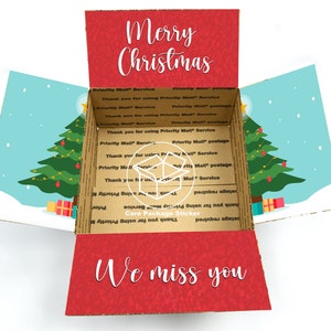 Christmas care package stickers / christmas box for deployed boyfriend / merry christmas box / winter deployment box for him / long distance