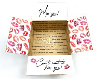 I Miss You Care Package: Box of Kisses Gift Box for Long Distance