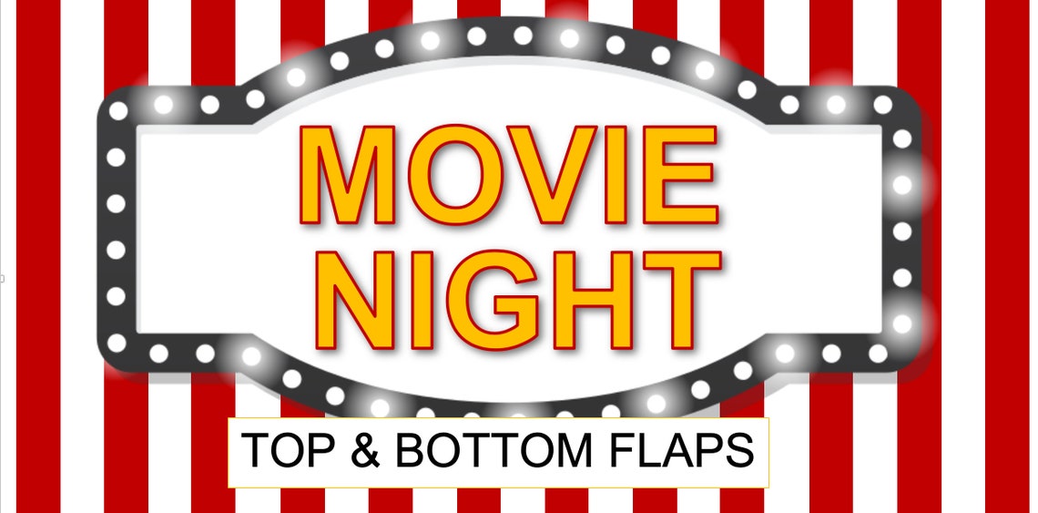 Movie Night Care Package Stickers / College Student Gift Box / Etsy