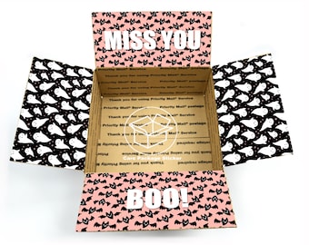 Miss You Boo Halloween Care Package Sticker Kit: College Gift  box for her