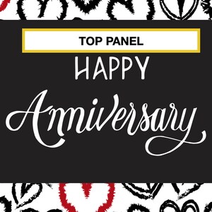 Anniversary gift box stickers / long distance relationship care package for boyfriend / shipping box flaps / i love you deployment for him image 2