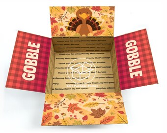 Naklejki na pudełko upominkowe z okazji Święta Dziękczynienia / Prezent dla chłopaka na studia / wyjazd do wojska