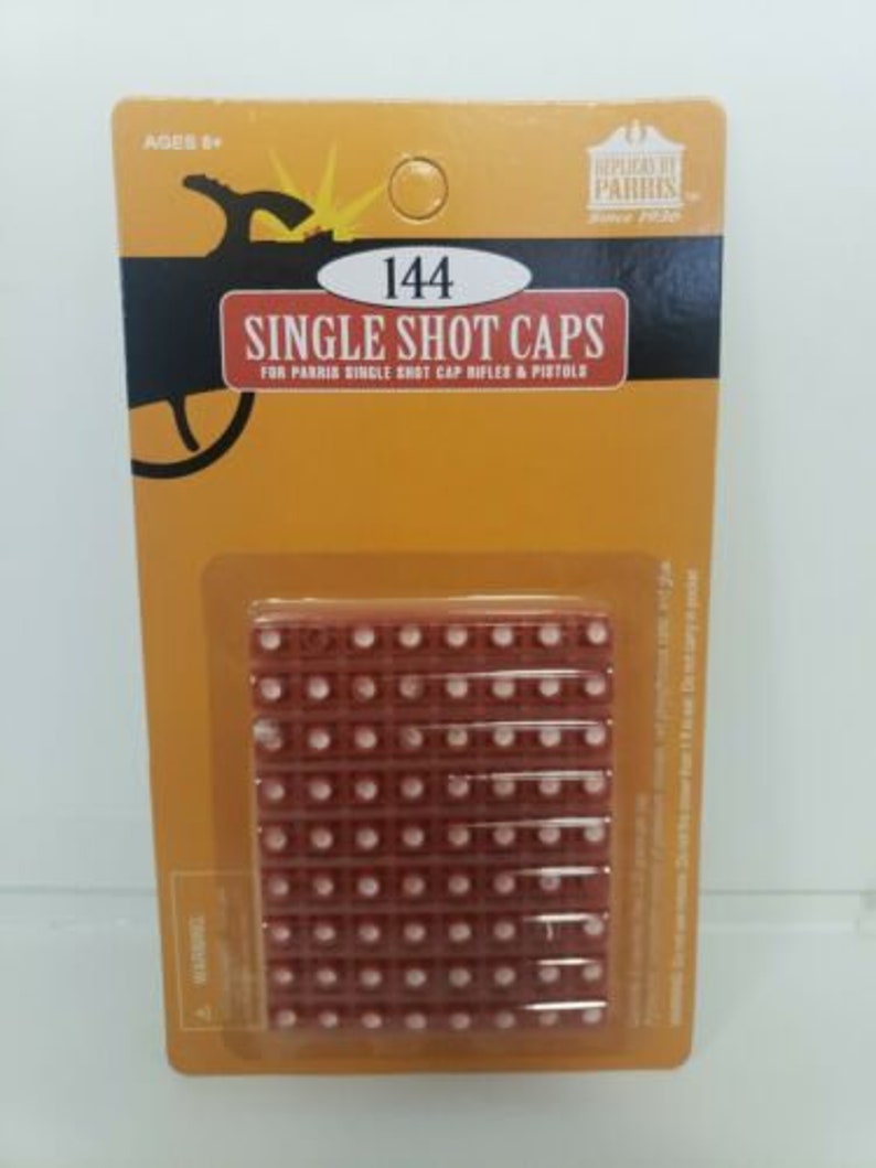 Single Shot Caps for Cap Gun Toys 144 Shots Pack Parris Toys Etsy