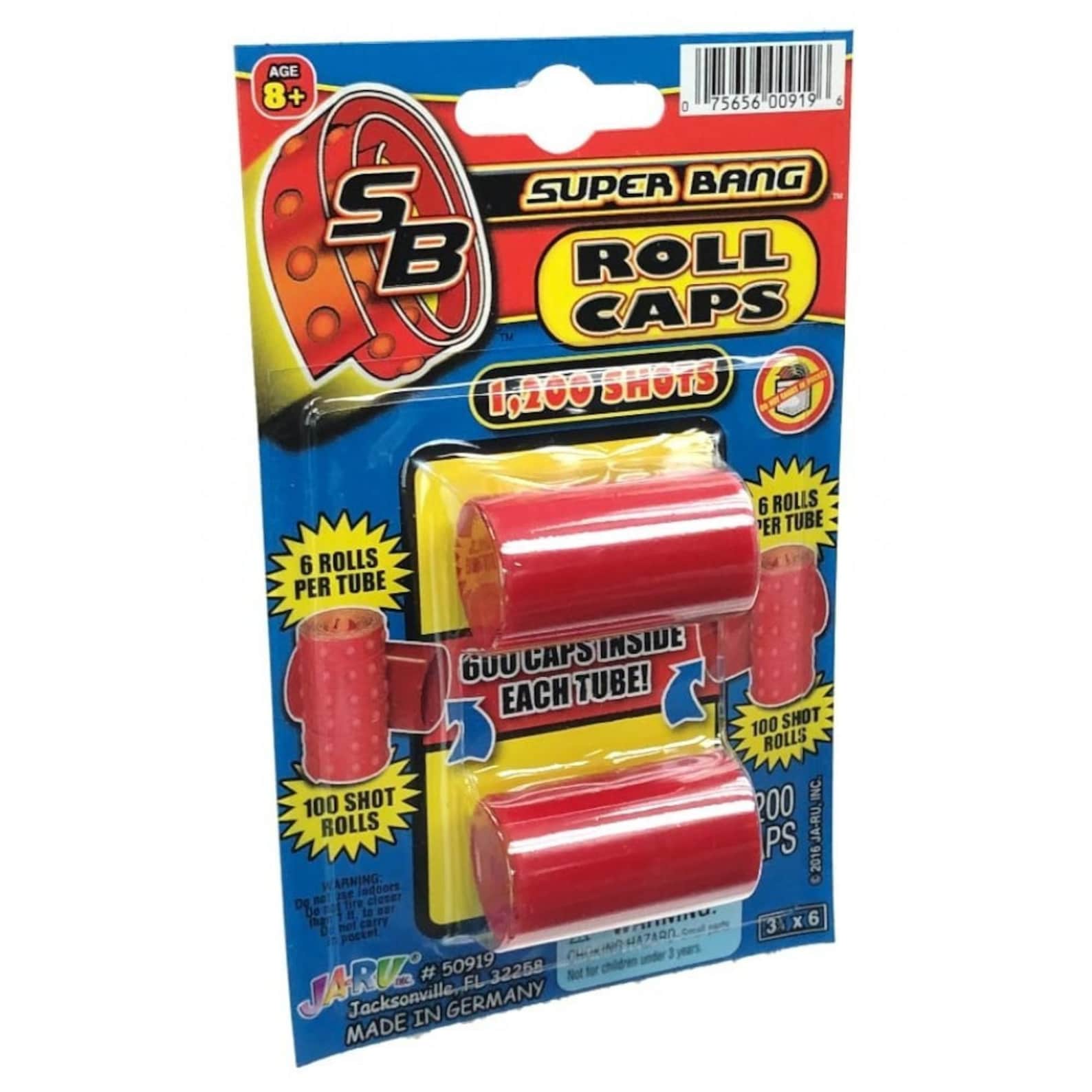 Roll Caps Refill 1200 SHOTS Authentic Paper Roll Caps for Cap Guns Made