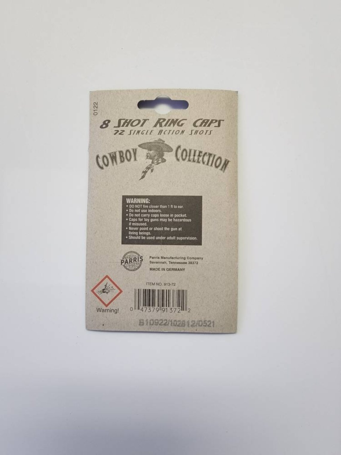 8 Shot Ring Caps Refill 72 Shots Parris Cap Gun Made in Etsy