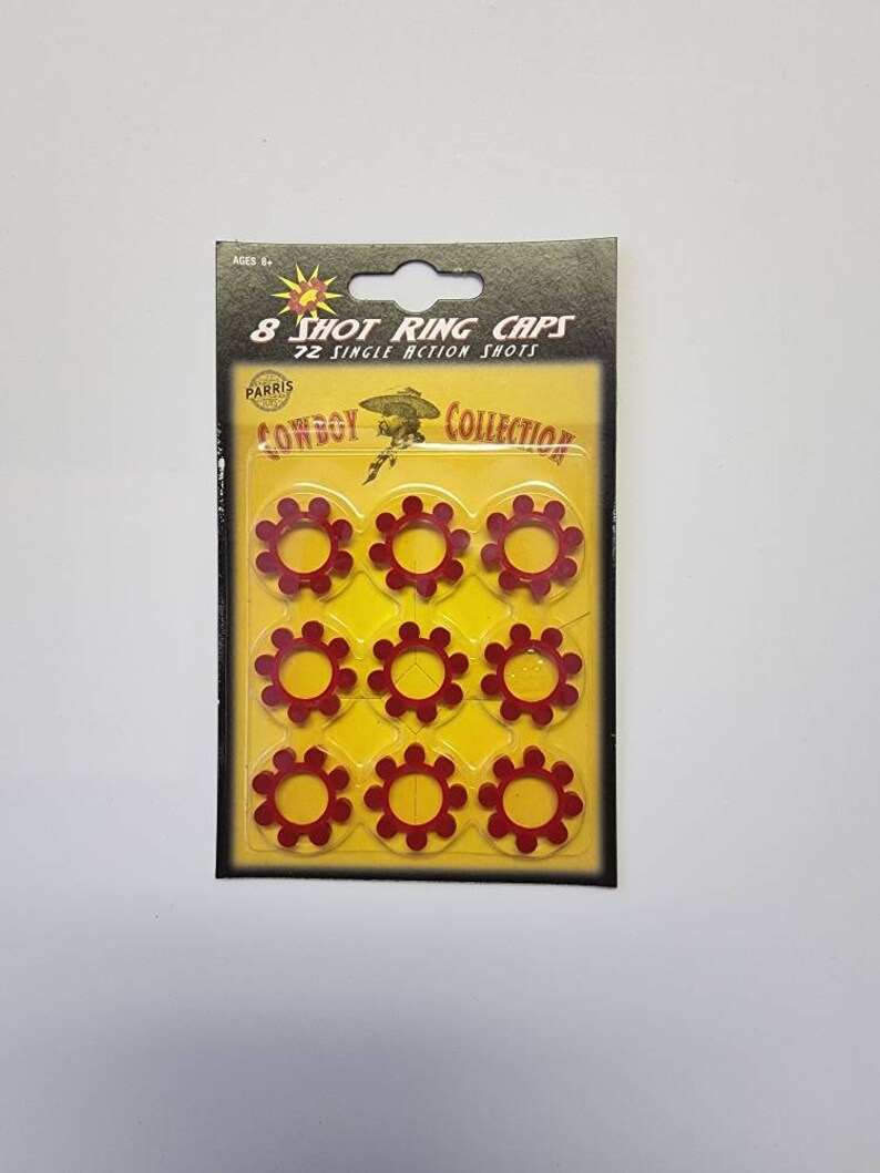 8 Shot Ring Caps Refill 72 Shots Parris Cap Gun Made in Etsy