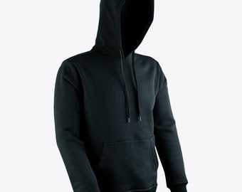 black blank hoodie