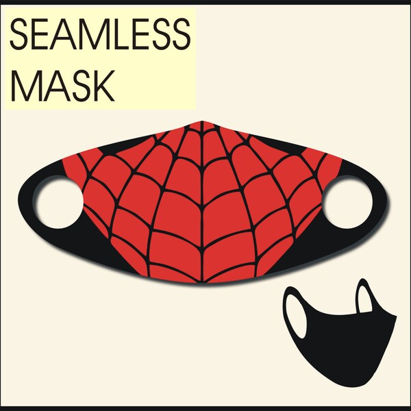 Spider Man inspired mask, spider man face mask, spider man seamless mask, **phone number needed for the express cargo**