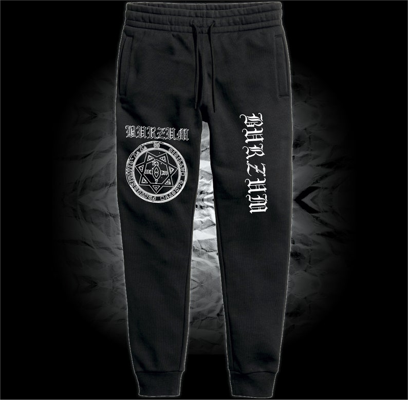 BURZUM Sweatpant Cotton Celtic Frost Hellhammer Possessed Motorhead Burzum Mayhem