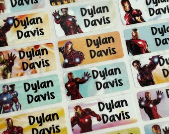 Waterproof Name Labels: Personalized custom Kids Stickers for School & Daycare