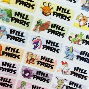 Name Label School Label Waterproof Label Daycare Sticker Kid Sticker Label Gift Sticker Personalized Waterproof labels