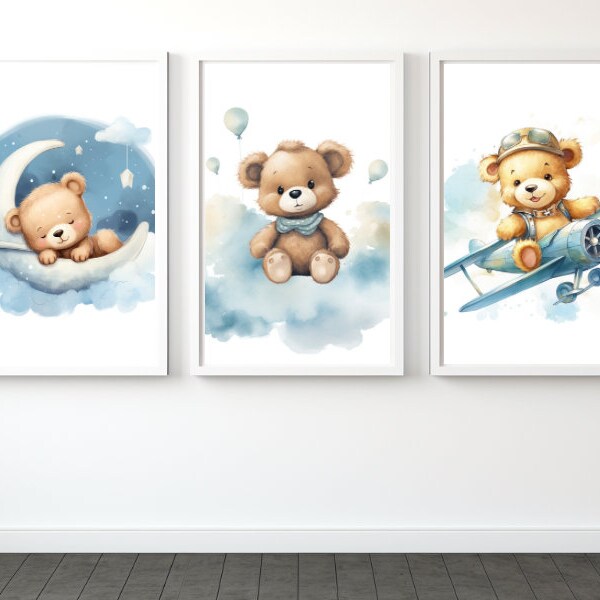 Whimsical Wonders: Nursery Bears Illustrations for a Dreamy Kids' Room