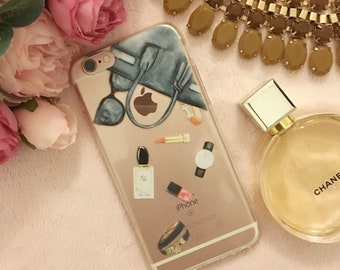 iPhone 6/6s clear soft silicone case Fashion Bag, Cosmetics and Perfume Bottle