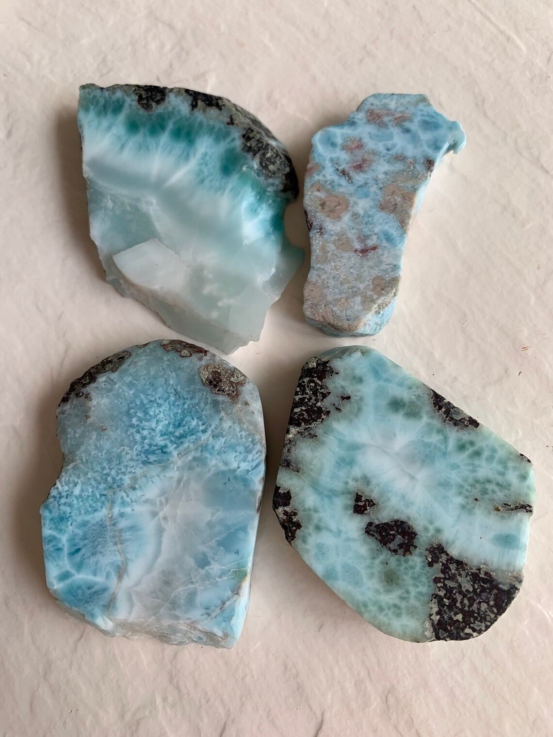 Larimar crystals twin flame crystal crystal slab larimar Etsy