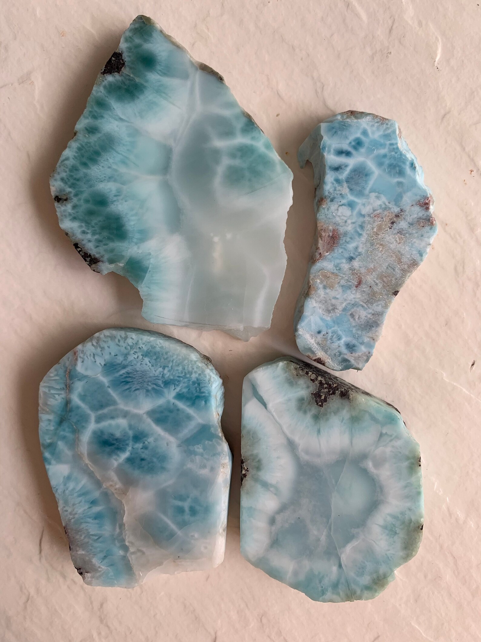Larimar crystals twin flame crystal crystal slab larimar Etsy