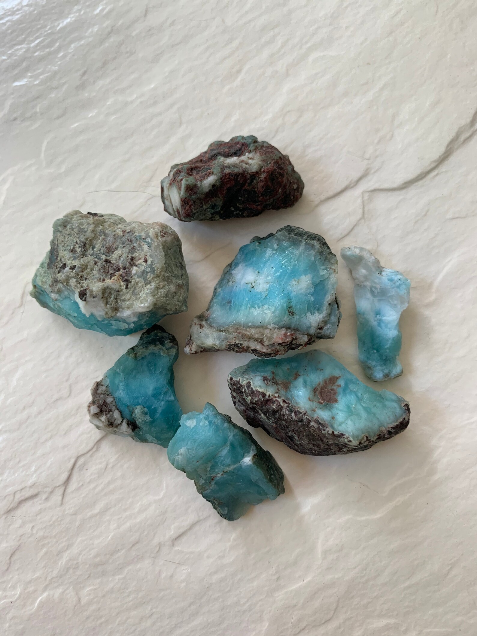 Larimar raw crystals crystal larimar stone larimar Etsy