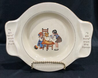 A Scotty Dog Spoon or Fork Rest From the 1920s Unique Tableware Excellent Thought Fun and Practical Vintage Collectible Glass Dog