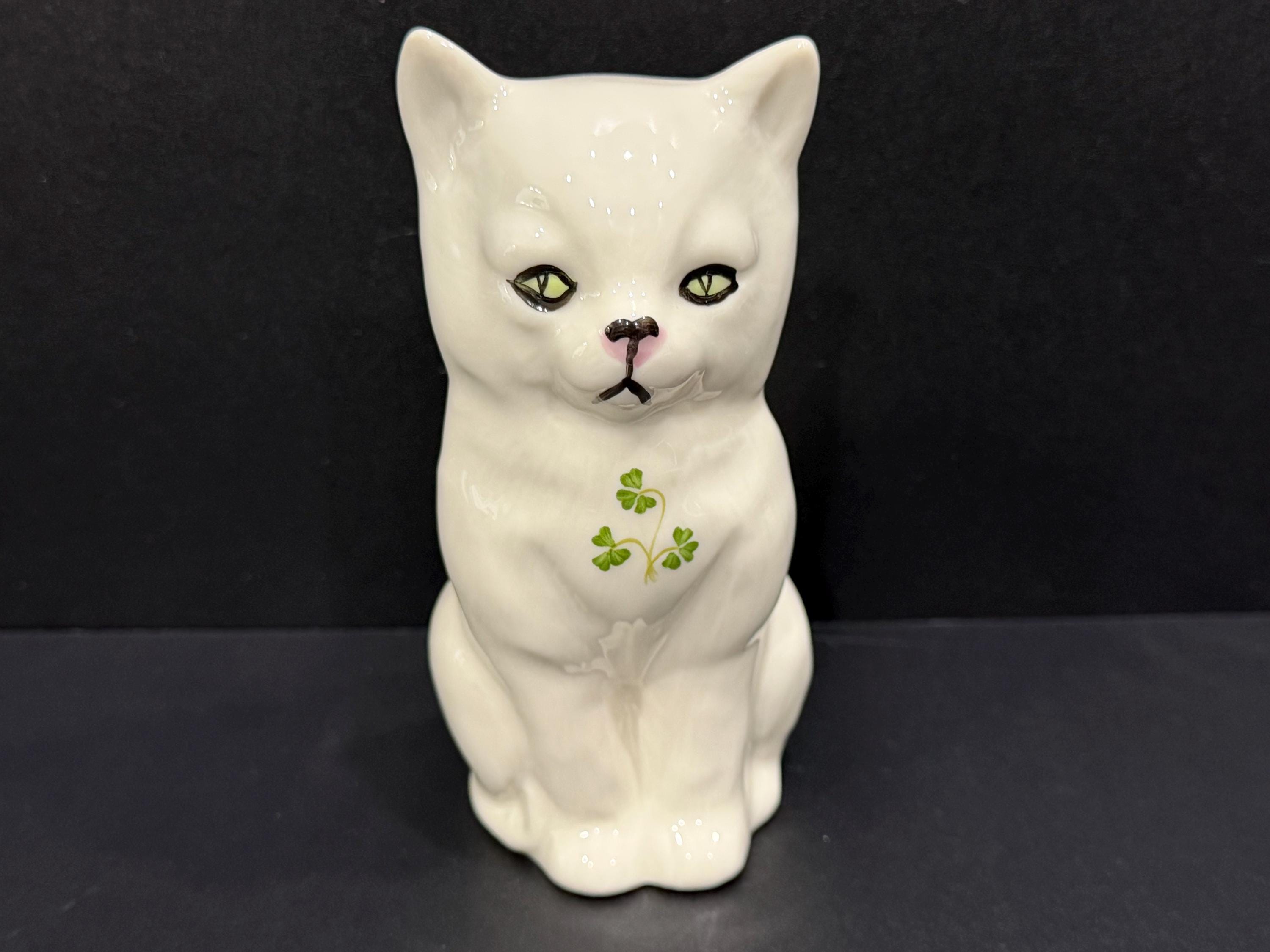Belleek Cat - Etsy