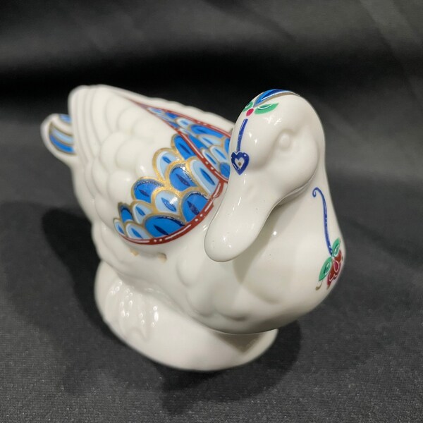 Elizabeth Arden Byzantium Art Deco Porcelain Duck Pomander, Byzantine Design