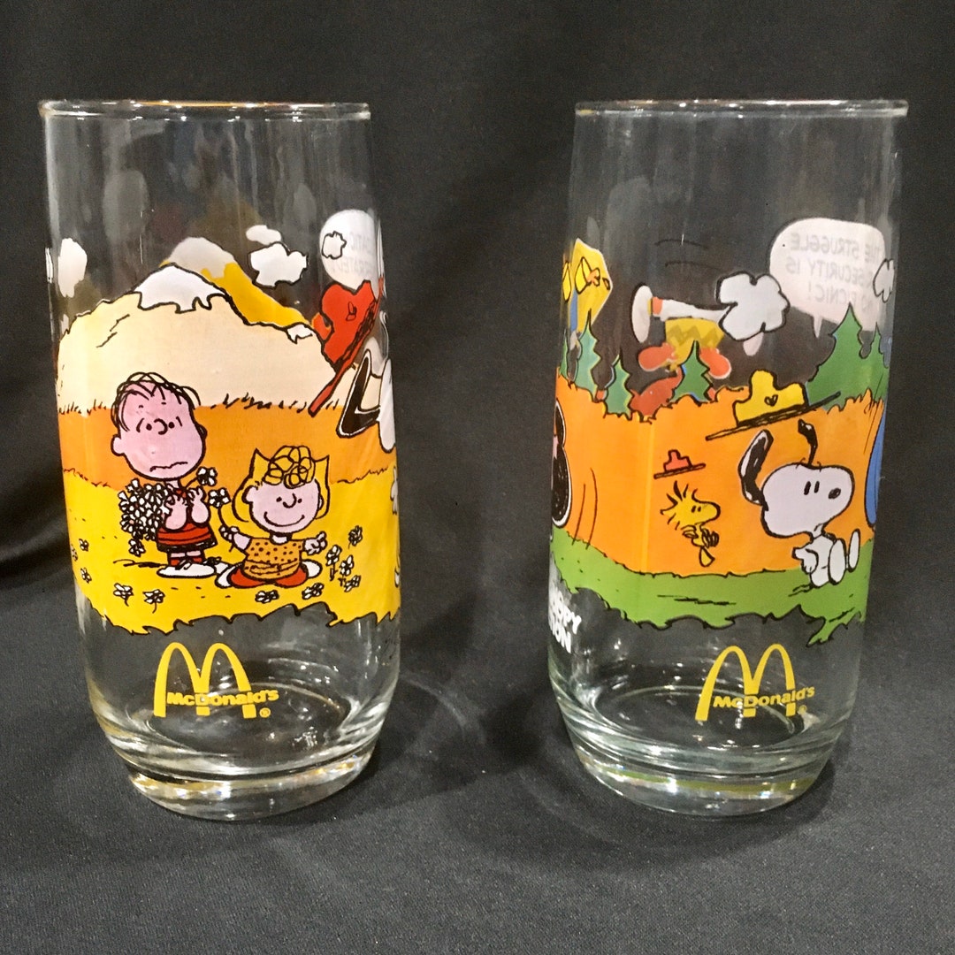 Vintage Camp Snoopy Mcdonalds Glasses Civilization is Etsy