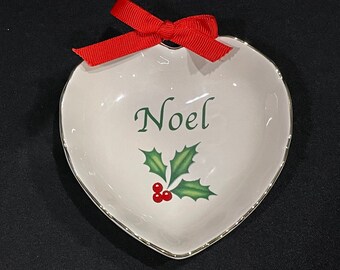 Lenox 841647 MTO Heart With Ribbon Love Candy Dish for sale online