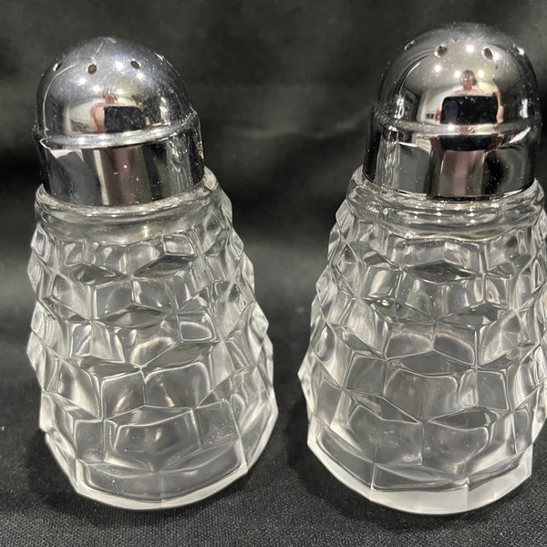 Fostoria American Salt and Pepper Shakers Etsy