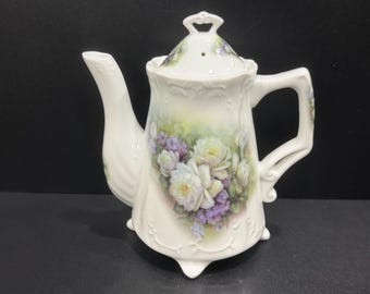 Faust Heirlooms, Rose Floral Coffee Pot, New Iberia Louisiana