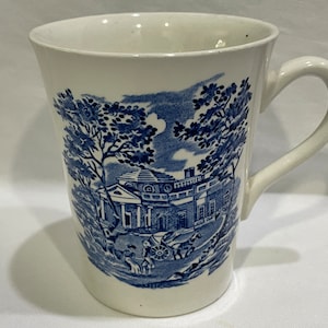 Liberty Blue China, Bi-Centenial, Montecello, Made in Staffordshire England,8 oz Mug