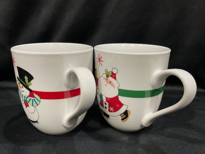 Fitz and Floyd Santa Snowman Mugs - Thumbnail 2