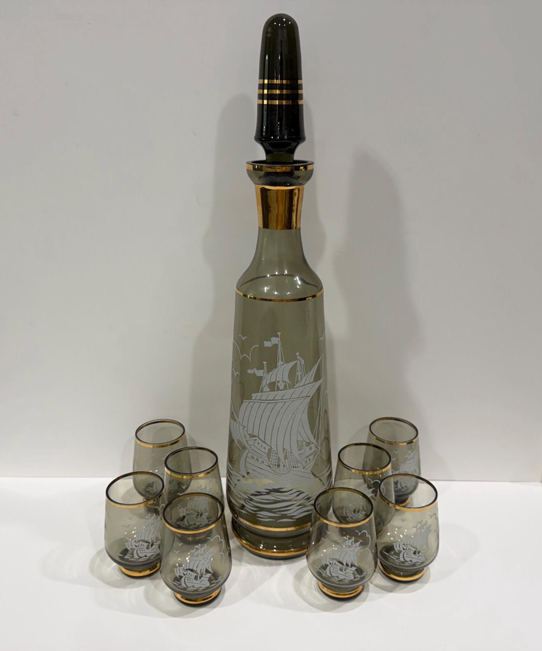 Whiskey Ship in a Bottle - Etsy
