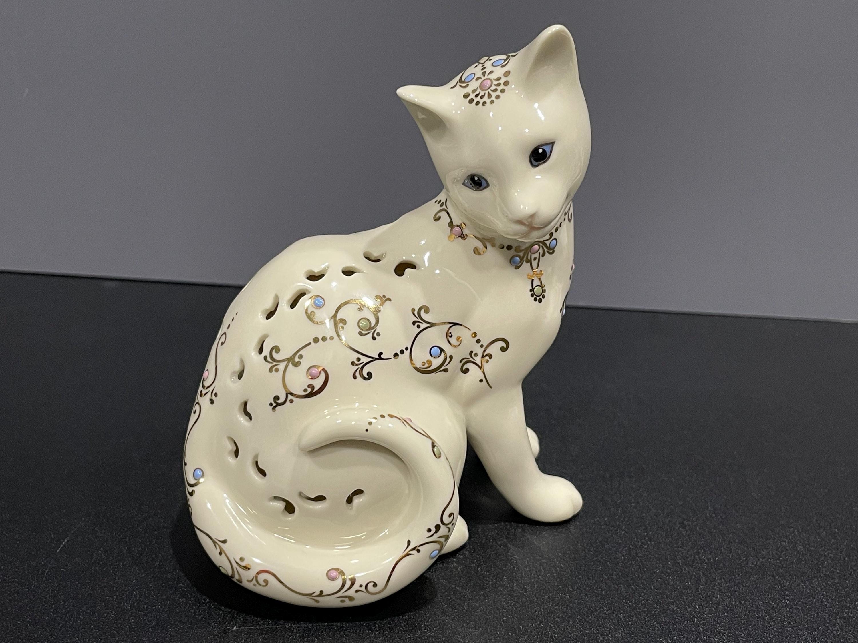 レノックス　猫 (Cat Jeweled ) Lenox Jewel Cats - Etsy