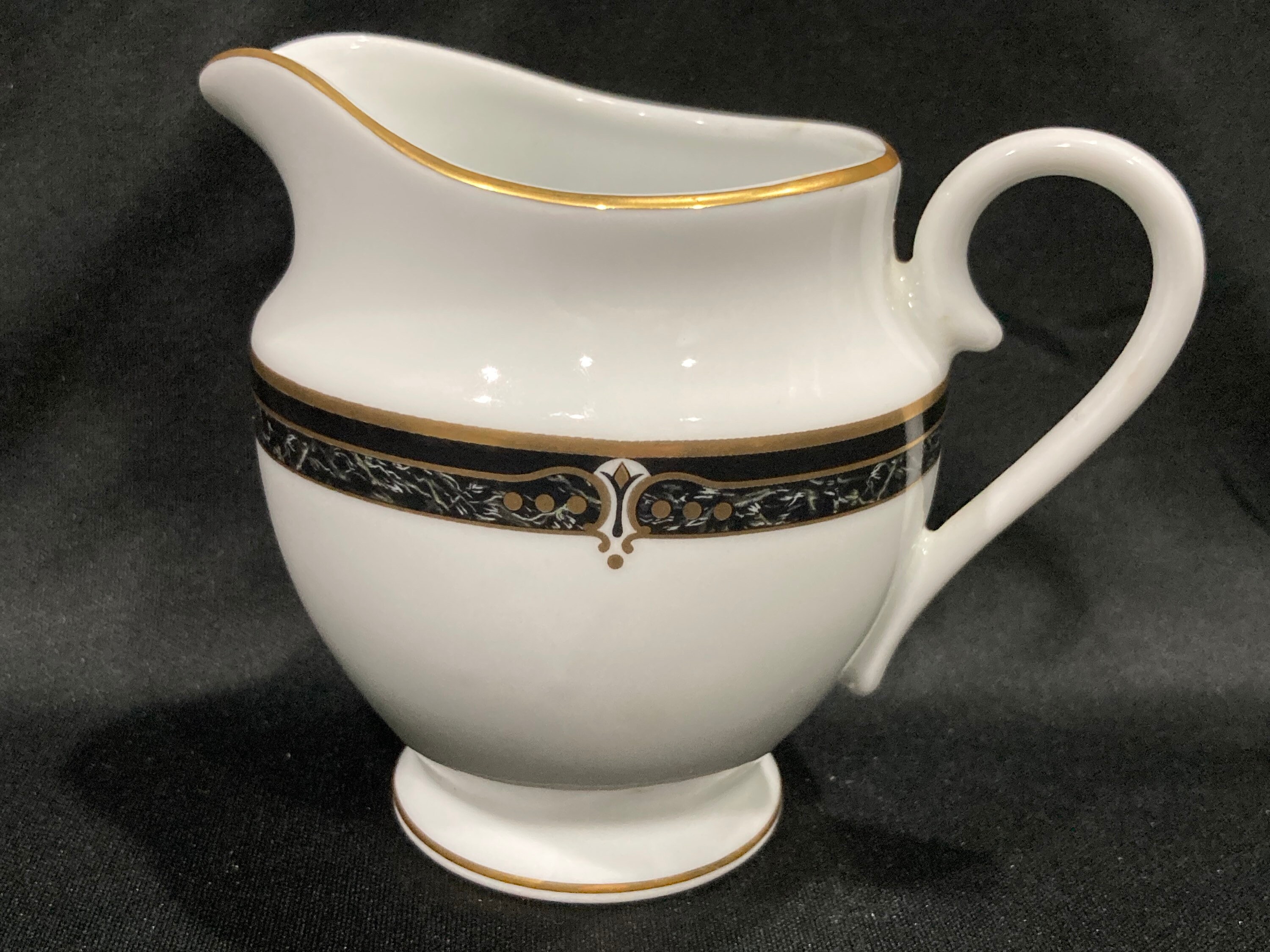 Wedgwood Whitfield Embassy Collection Black Marble Band Etsy