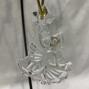Mikasa Joyous Collection, Cherub Star, Glass Christmas Ornament