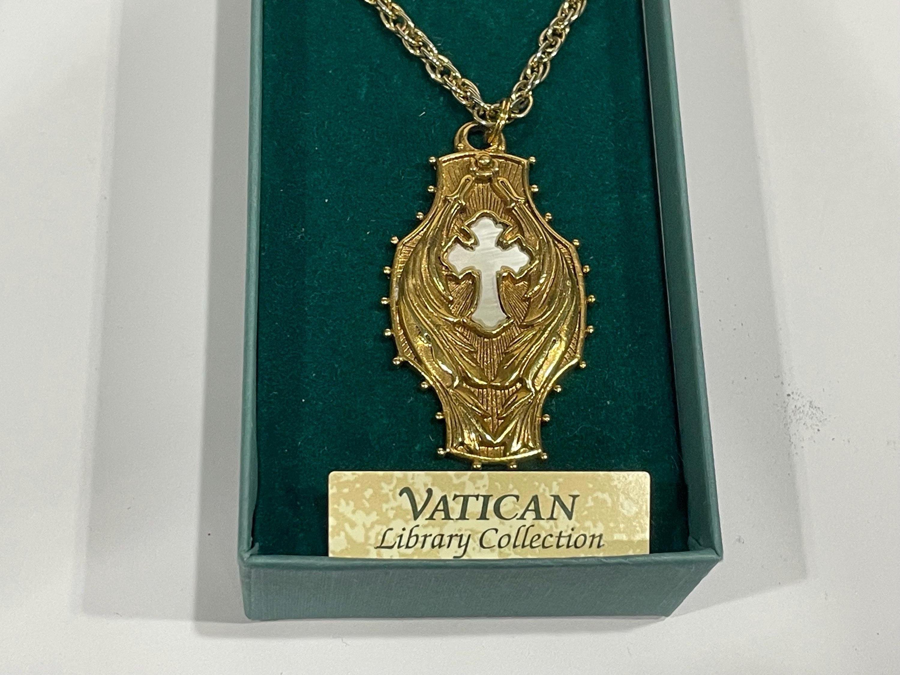 Vatican Library Jewelry, Necklace With Cross Pendant