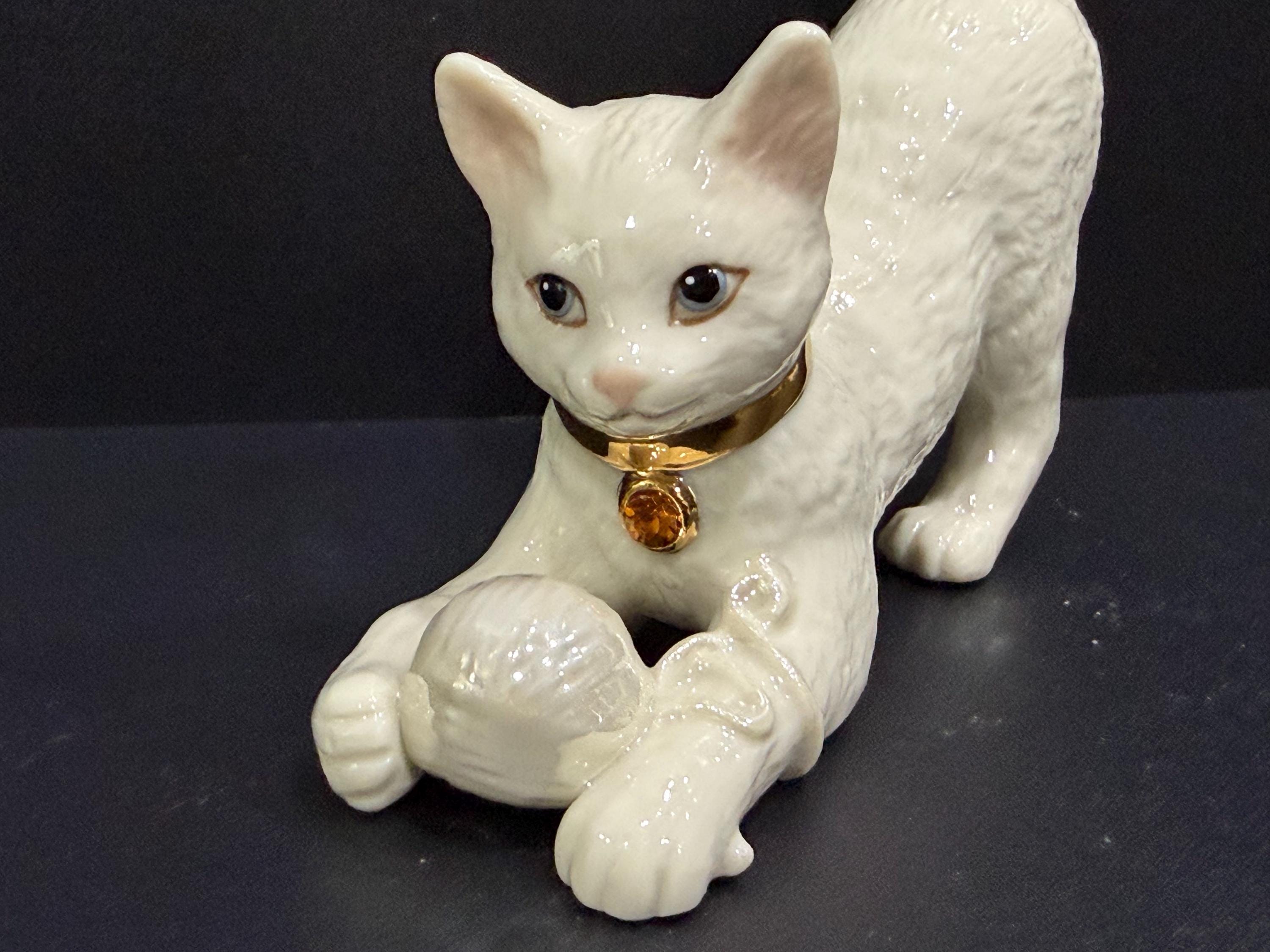 Lenox, November Birthday Kitty, November Birthstone Cat Playing