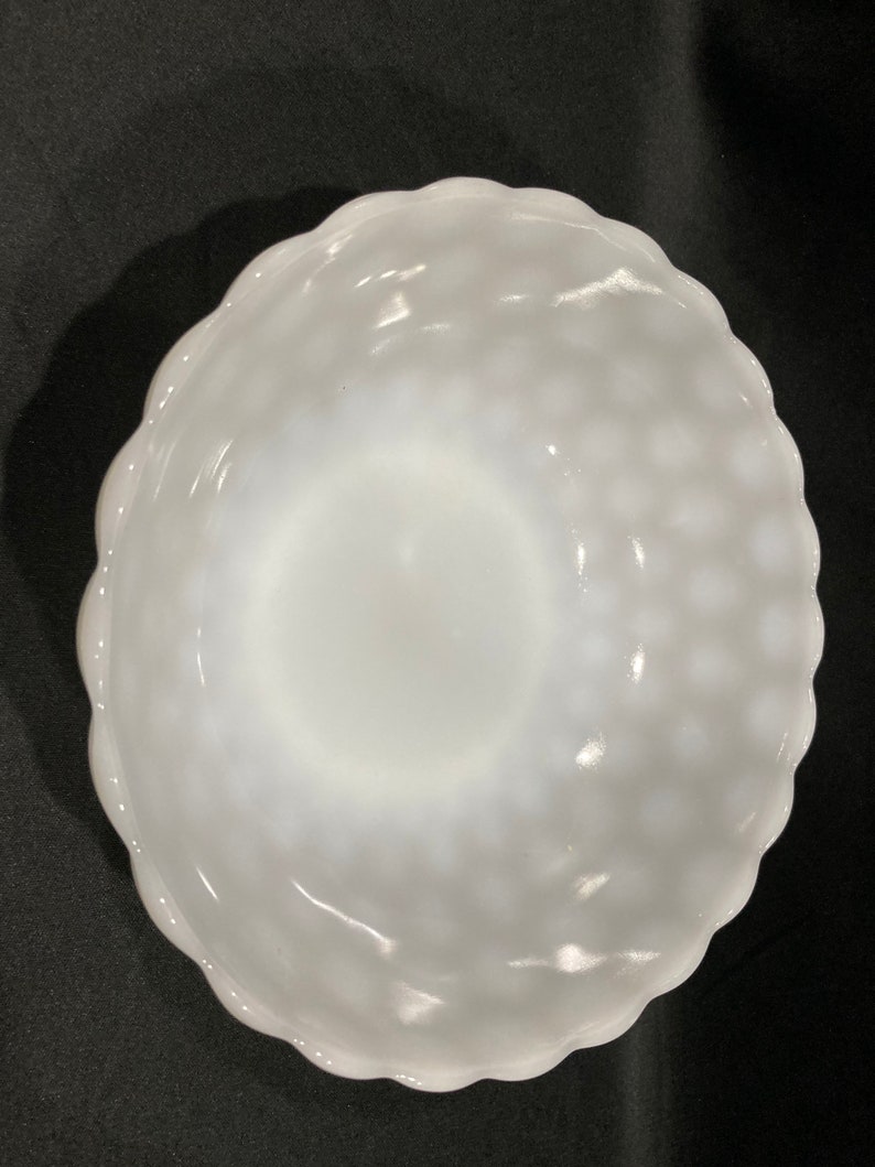 Fire King Anchor Hocking Milk Glass Bubble Bowl Etsy
