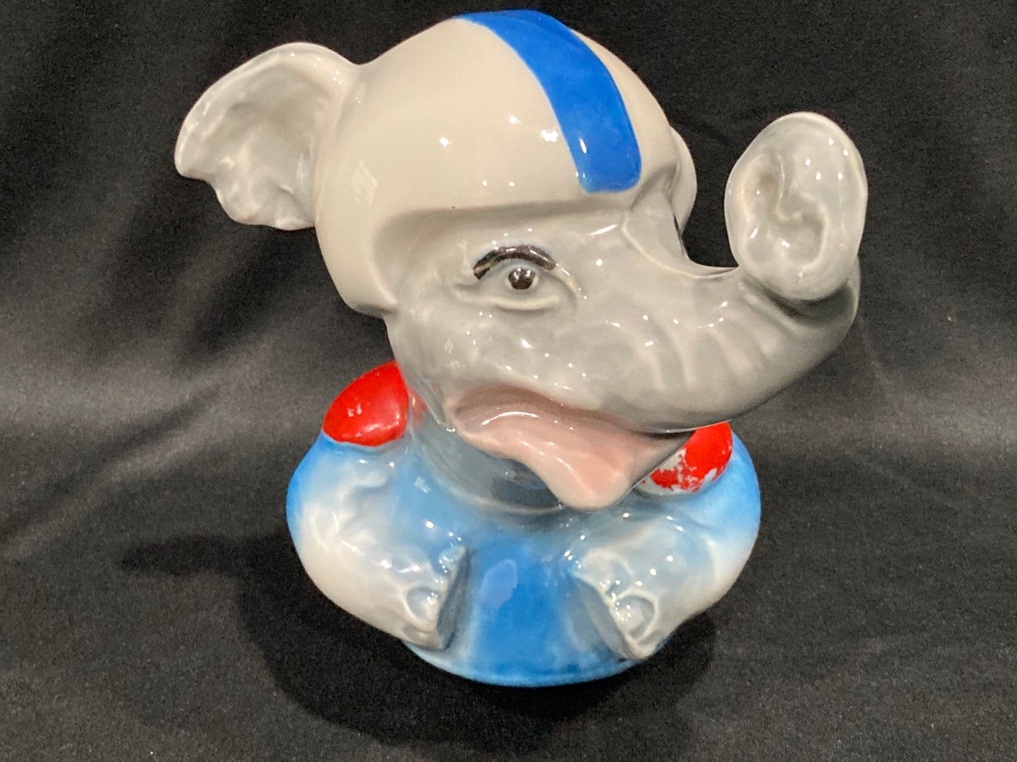 Jim Beam Elephant in Helmet Decanter Topper Elephant With Etsy