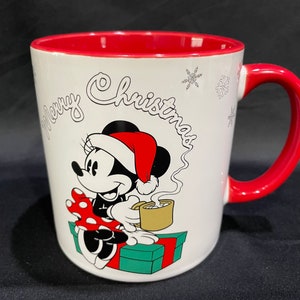 Minnie Mouse Merry Christmas Coffee Mug, Minnie Christmas Mug, Walt Disney Company Mug, Disney Chistmas Mug, 20 oz Mug