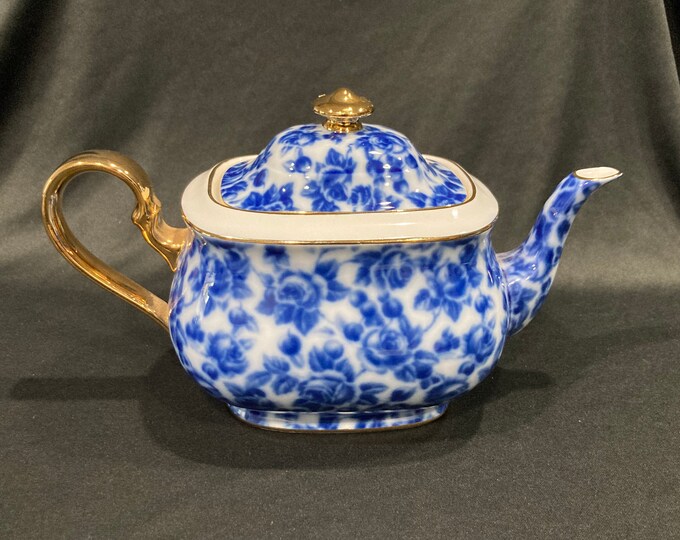 Blue Danube Calico 1886 Chinateapot Teapot Collector Etsy