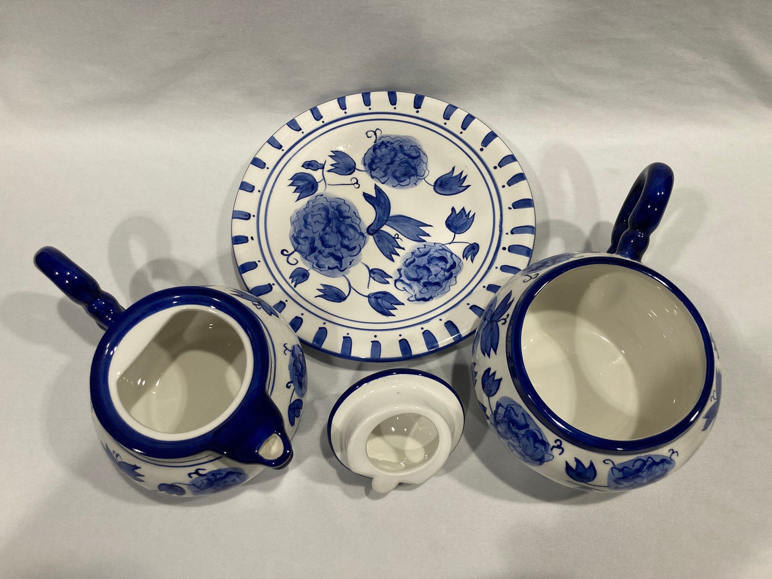 Blue Rhapsody Individual Teapot Nesting Cup and Underplate Etsy