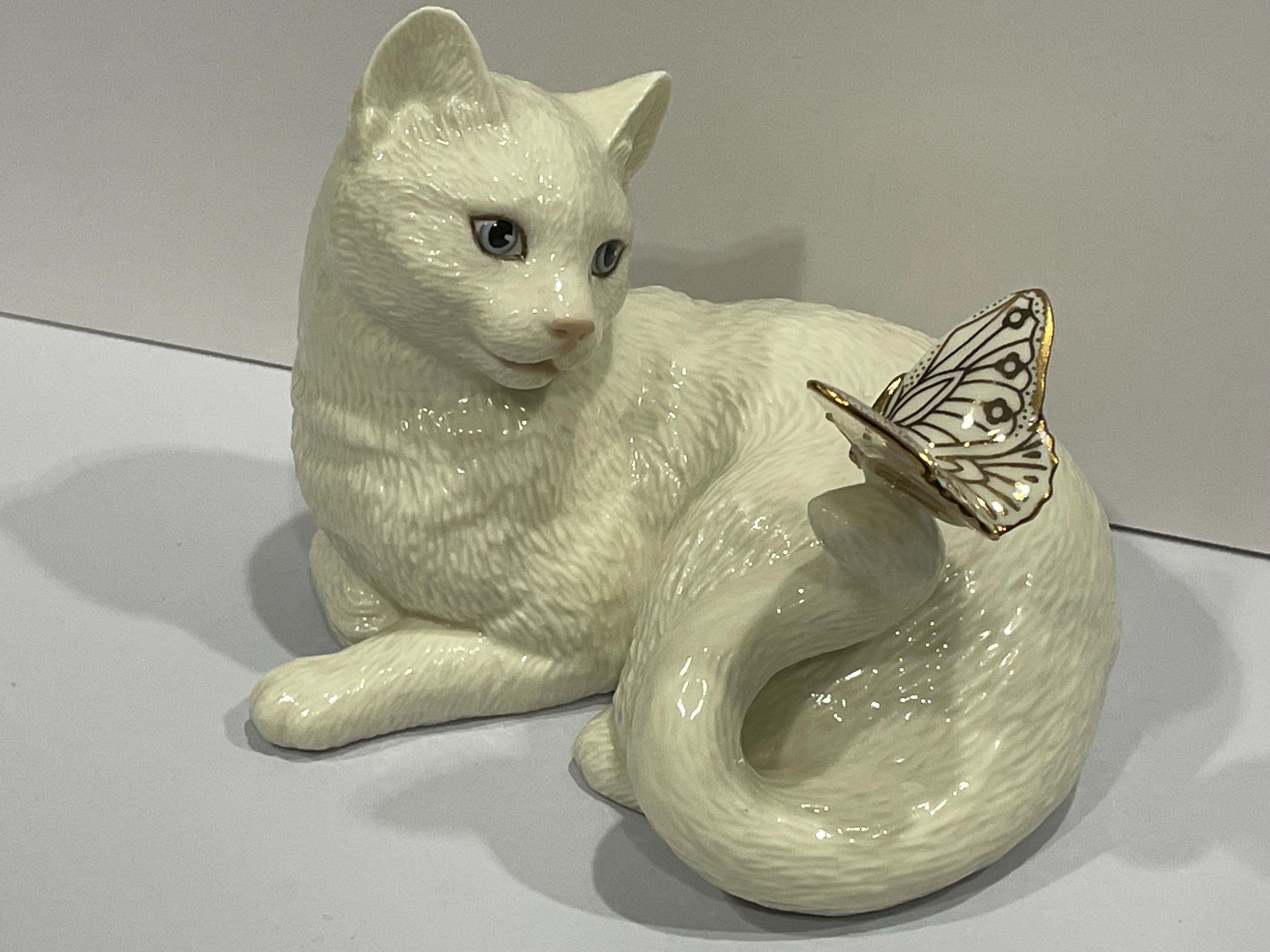 Lenox Cat With Butterfly - Etsy