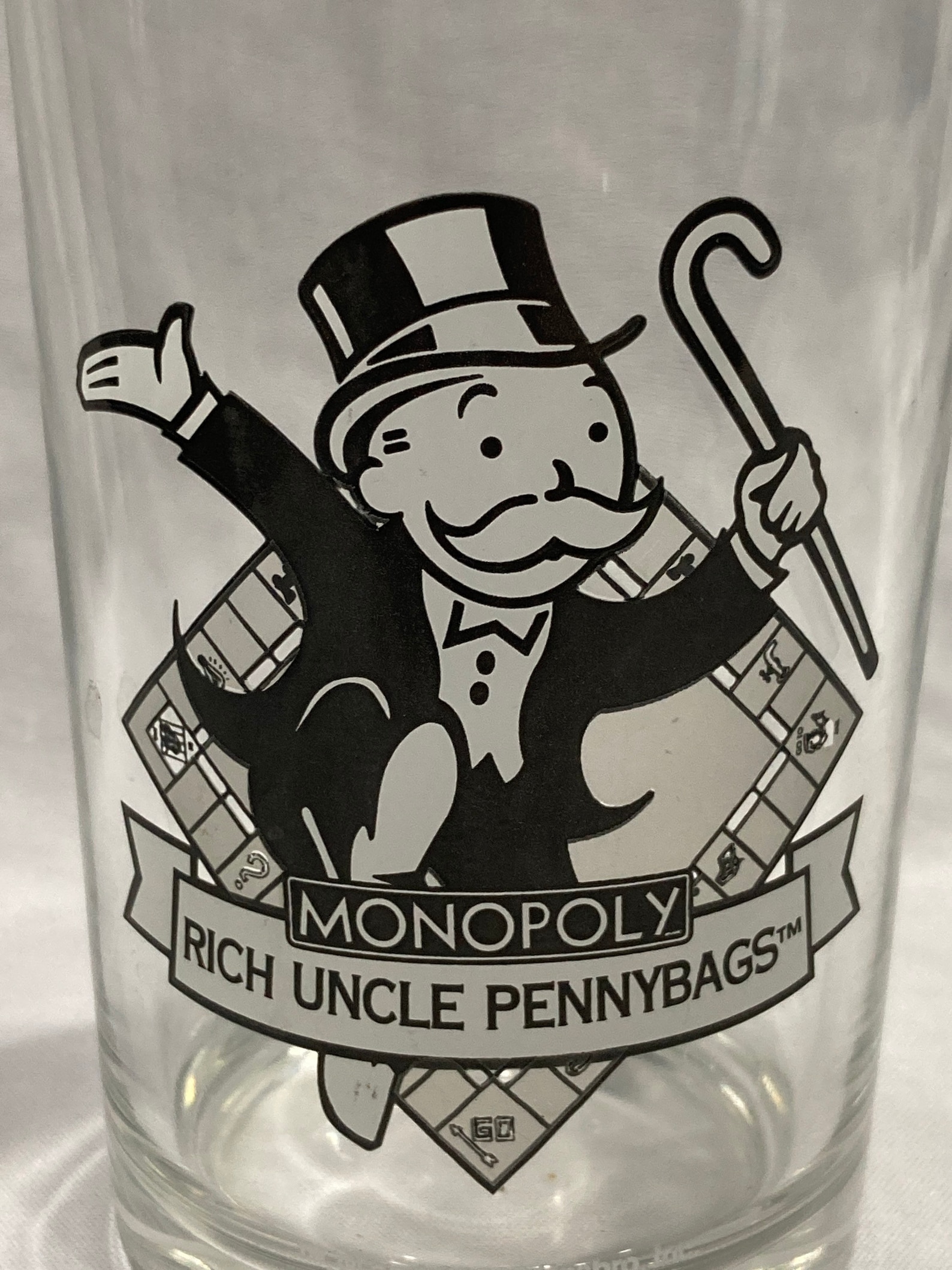 Mcdonalds Glasses Monopoly Rich Uncle Pennybags Monopoly Etsy